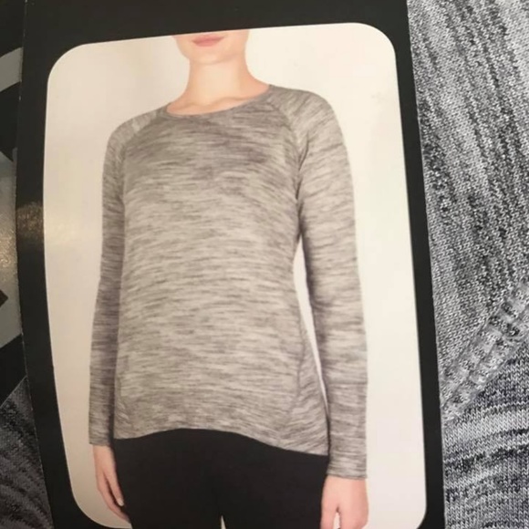 NWT Champion gray long sleeve tee S hi/lo - Picture 4 of 5
